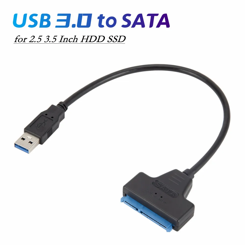 

USB 3.0 2.0 Cable Sata To Adapter Up To 6 Gbps Support 2.5 Inch External HDD SSD Hard Drive 22 Pin