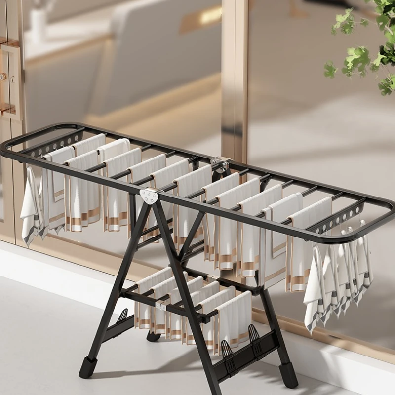 

Aluminum alloy, drying rack, floor folding, household use in the bedroom, drying rod, balcony
