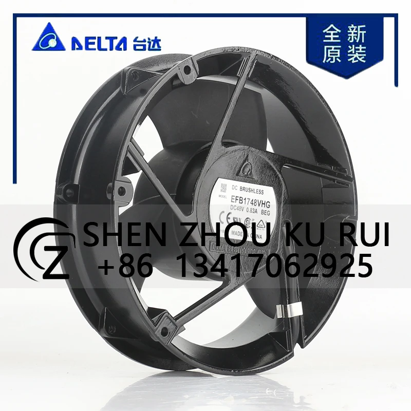 Delta 24V DC 48V 0.83A AC EC 17251 172X172X51MM 17CM full round Four-wire high air volume inverter EFB1748VHG cooling fan