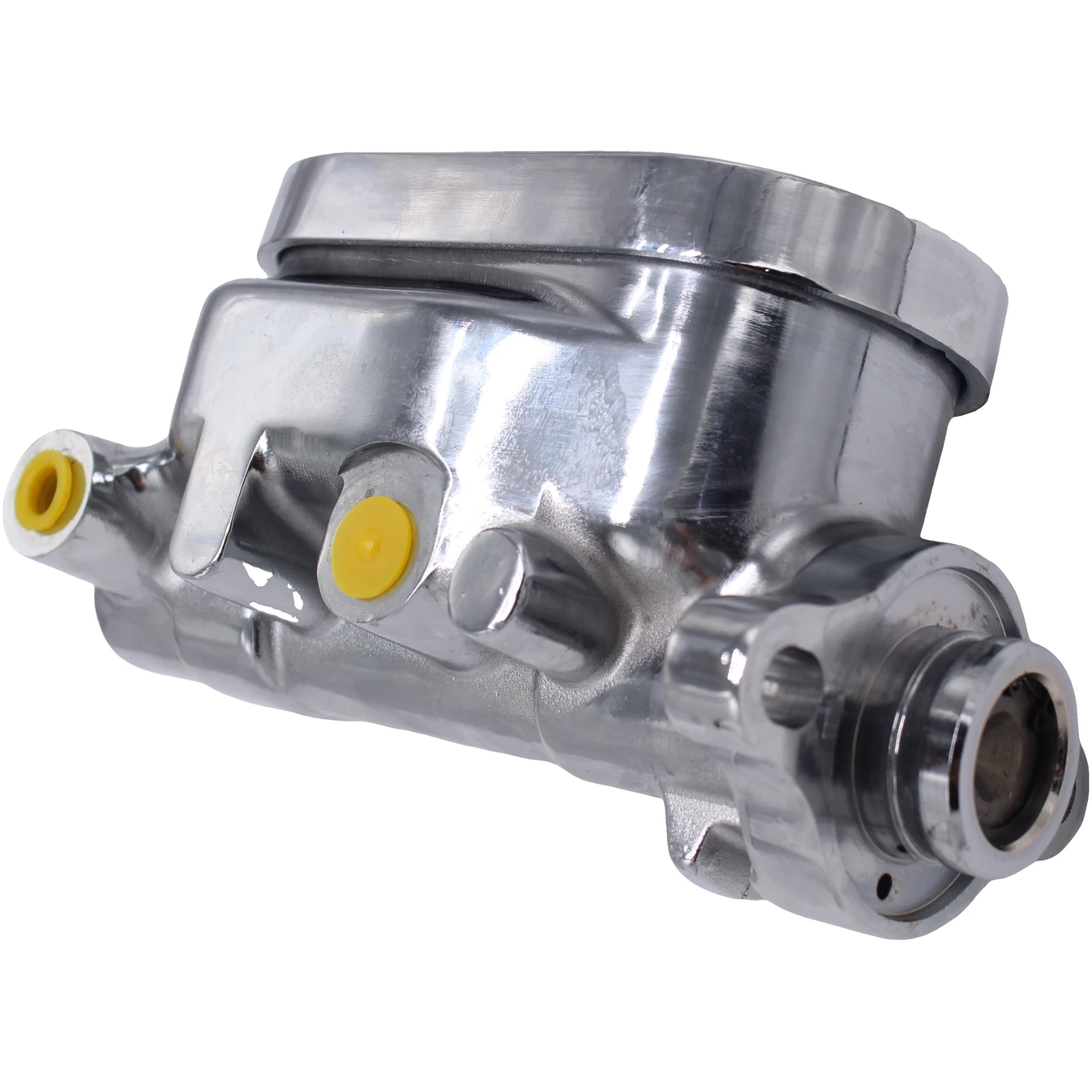 SI-AT59022 SINOCMP 1 قطعة أسطوانة الفرامل المسطحة الكروم 1 "تتحمل 9/16" و 1/2 "منافذ مزدوجة لمحرك GM كورفيت اكسسوارات السيارات