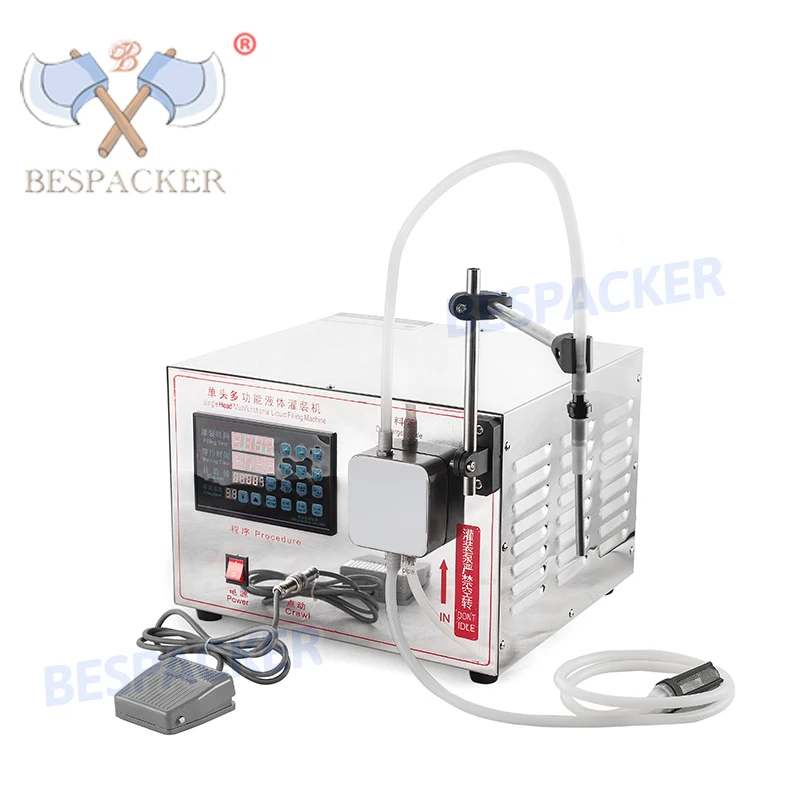 Bespacker Semi Automatic Digital Commercial Bottle Water Liquid Filling Machine