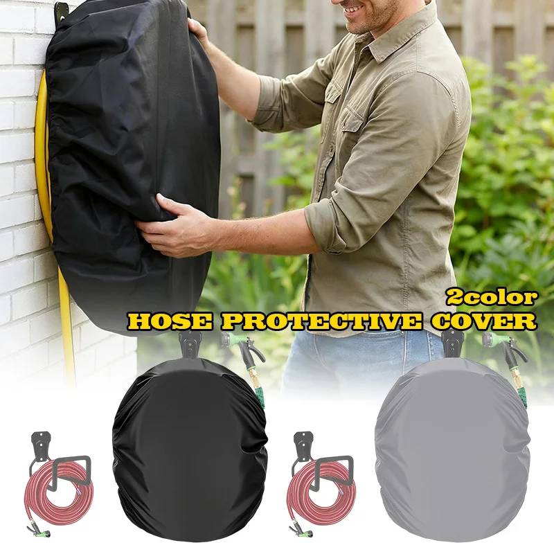 

Garden Hose Reel Cover Waterproof Uv Resistant 56X51CM Heavy Duty 420D Oxford Sunproof Dustproof Outdoor Protection