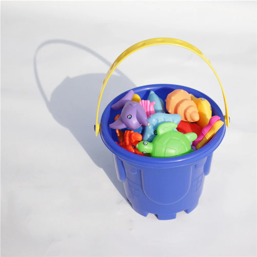 4 stks Kinderen Strand Zandbak Speelgoed Plastic Kasteel Emmer Zand Speelgoed Educatief Strand Spel Speelgoed (Willekeurige Kleur)