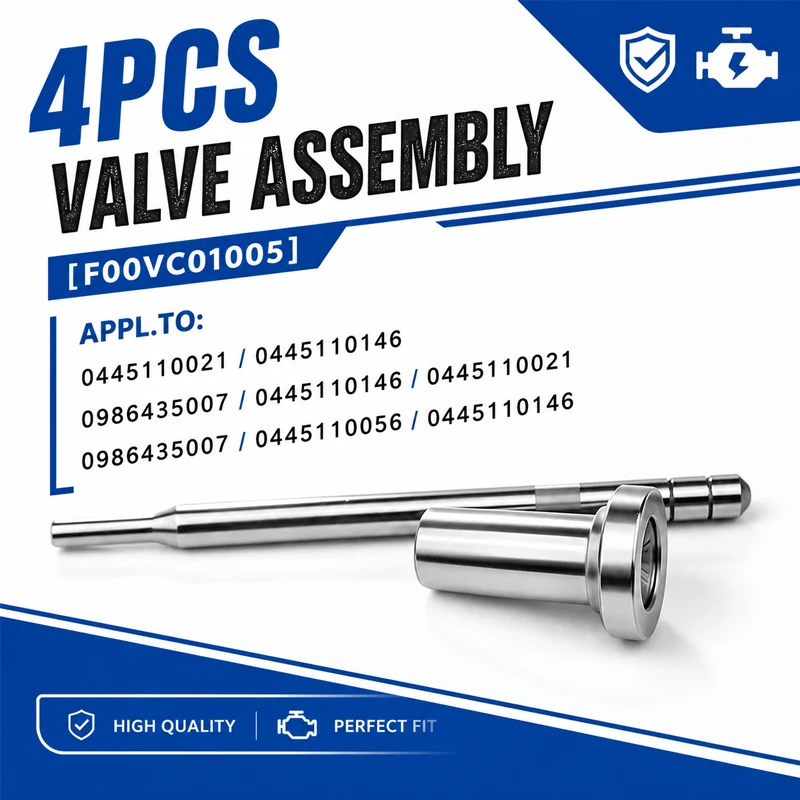 

……*4PCS F00VC01005 F00VC01011 F00VC01013 F00VC01015 Common Rail Injector Control Valve Assembly Suitable For BOSCH LF1542
