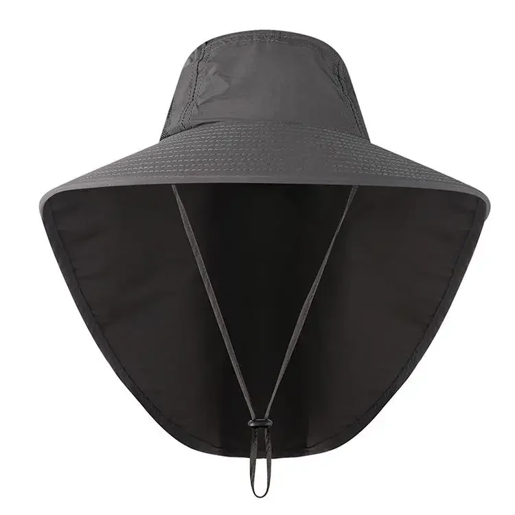 Outdoor UPF50+ Sonnenhut, Netz-Angelhut mit breiter Krempe und Nackenklappe – Detail 29