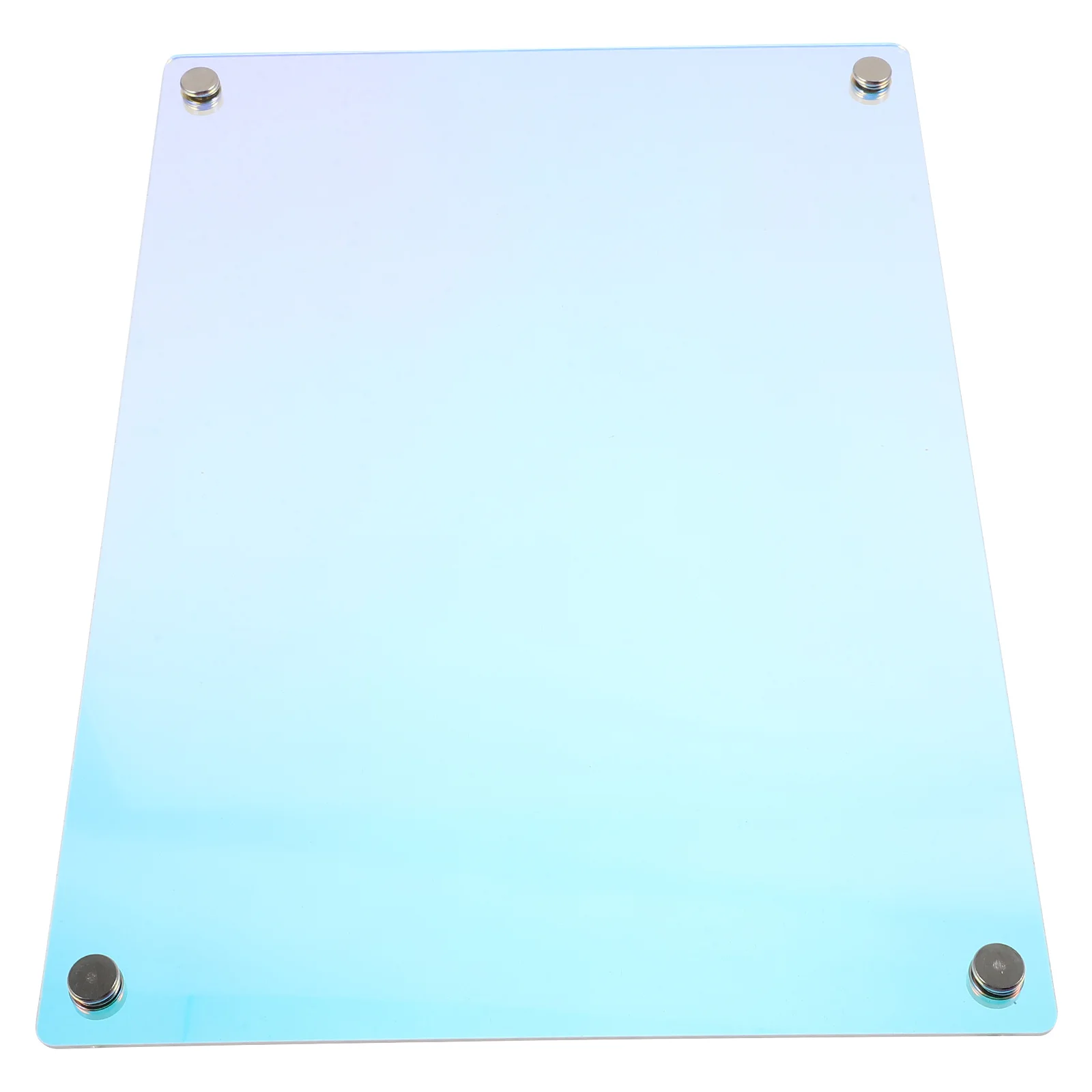 Placa magnética acrílica de apagamento a seco para lembretes de memorando de planejamento de geladeira, pequena, portátil, reutilizável, escrita, fornecimento doméstico