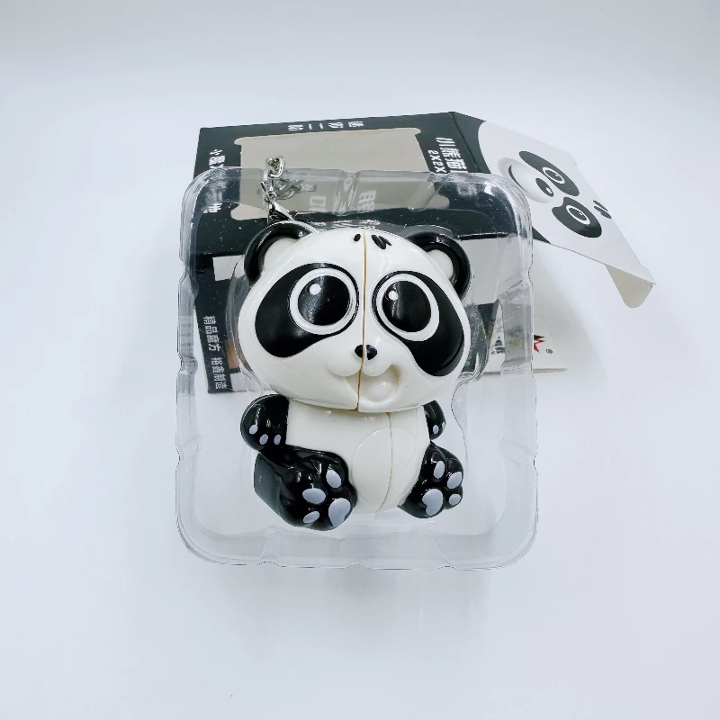 2025 Uroczy Panda Tygrys Magiczna Kostka Brelok 2x2x2 Kieszonkowa Układanka Edukacyjna Zabawka Antystresowa dla Dzieci Idealny Prezent