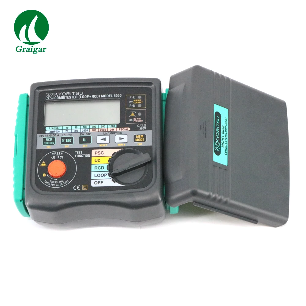 Kyoritsu 6050 เครื่องทดสอบมัลติฟังก์ชั่น Digital Combi Tester (Loop + RCD) C 20/200/2000Ohm