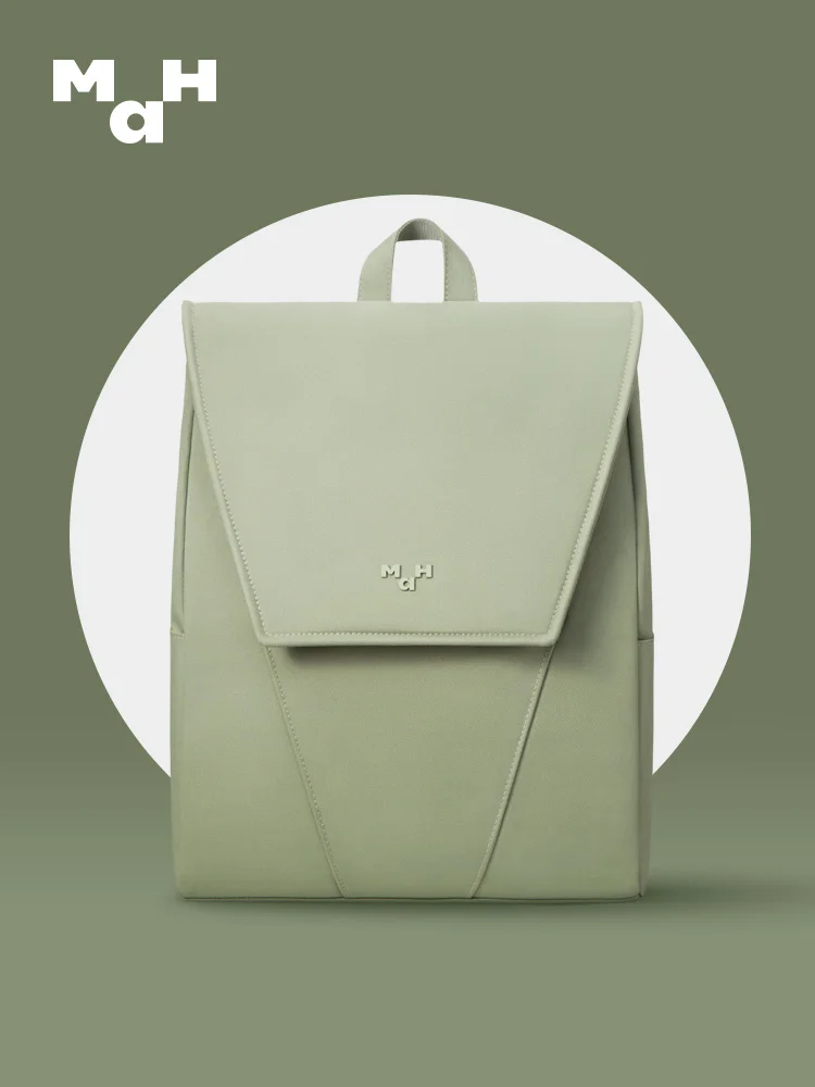 MAH Backpack Original Design Schoolbag Female College Student High-end Sense Niche Lightweight Business Backpack