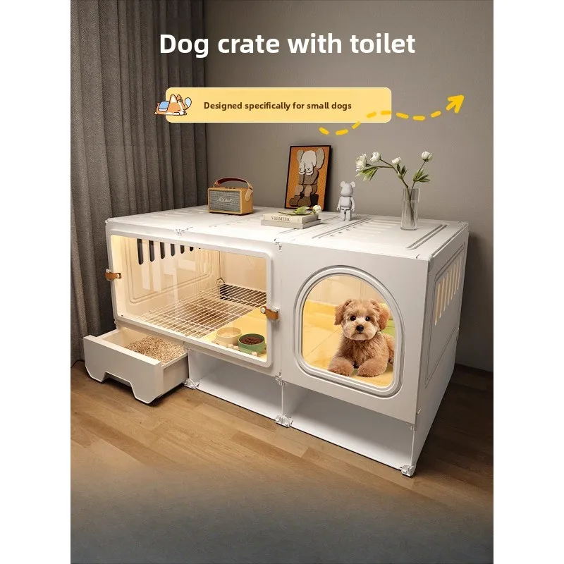 small-dog-cage-with-toilet-separated-pet-house-one-room-one-hall-one-bath-indoor-dog-villa