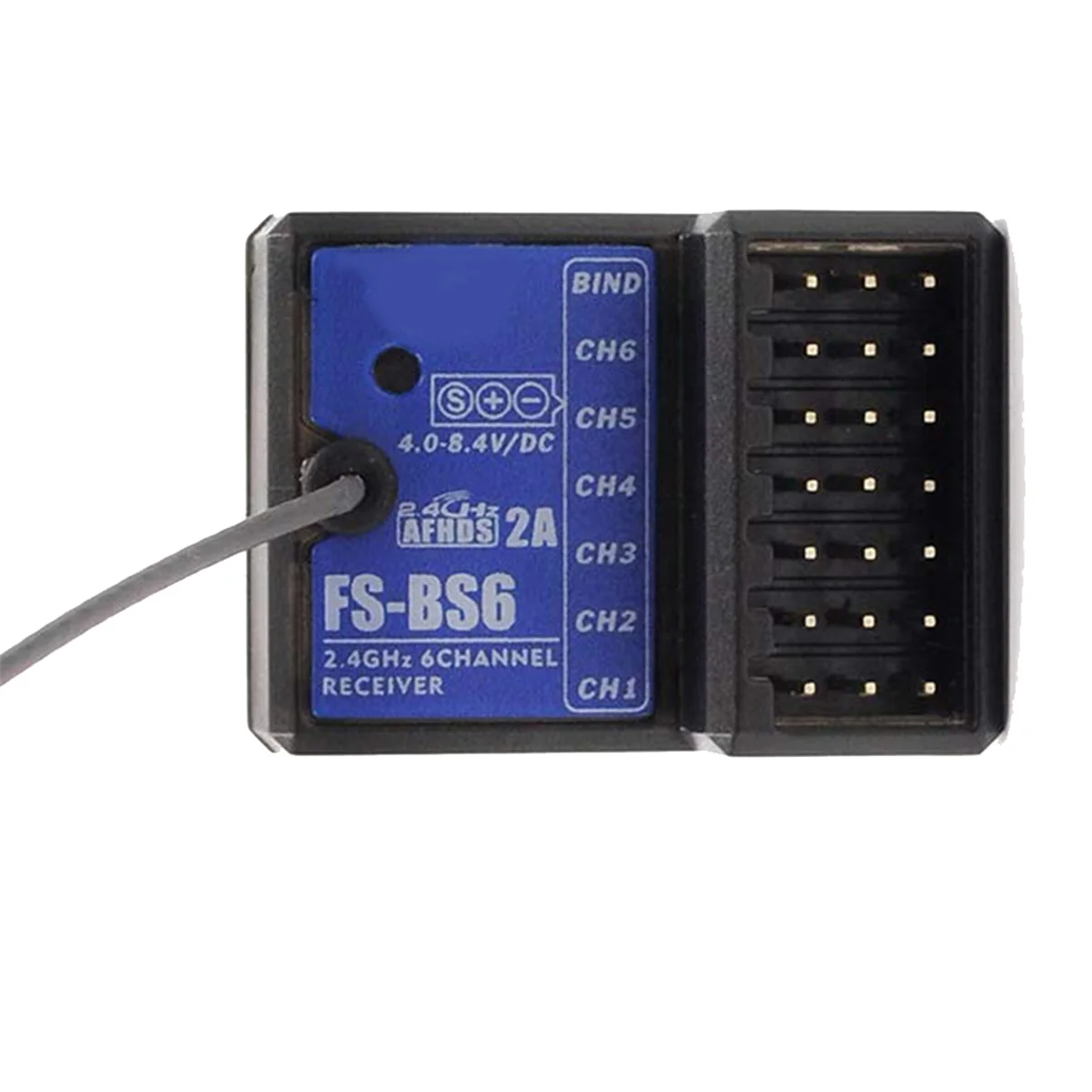 A57G-For FlySky FS-BS6 Receiver 2.4Ghz 6CH AFHDS2 for FlySky FS-GT5 GT2E GT2G FS-I4X FS-I6 FS-I6X RC Car Boat Transmitter