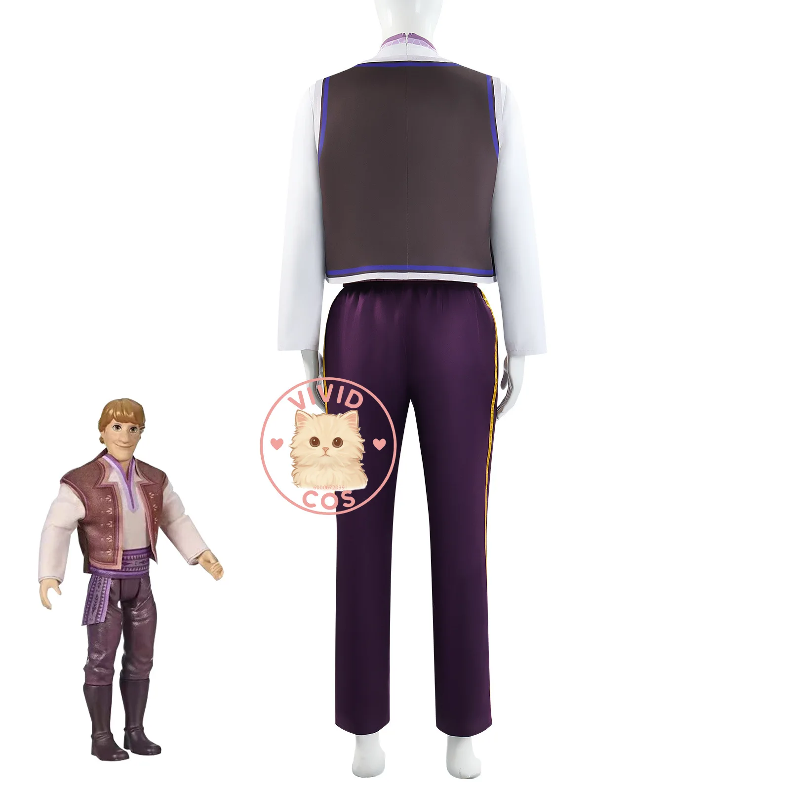 أزياء تنكرية لشخصية الرسوم المتحركة للفيلم الشهير أزياء أنيمي كريستوف الكلاسيكية للعب الأدوار للرجال لحفلات الهالوين