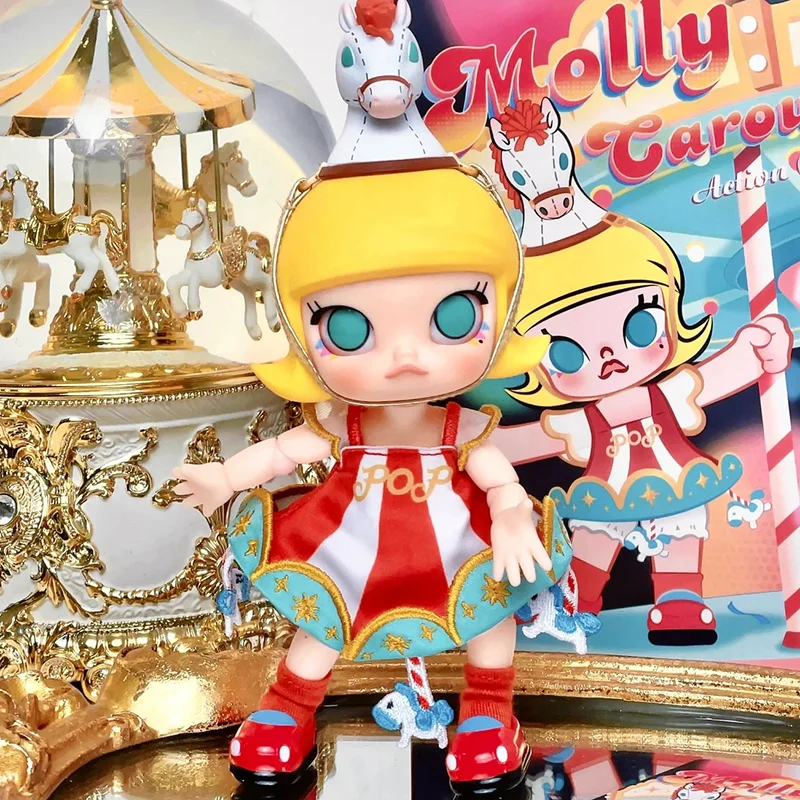 

Original edition 13cm Molly Carousel Anime Figure Movable Model Action Dolls Collectible Decoration Christmas Children Gifts