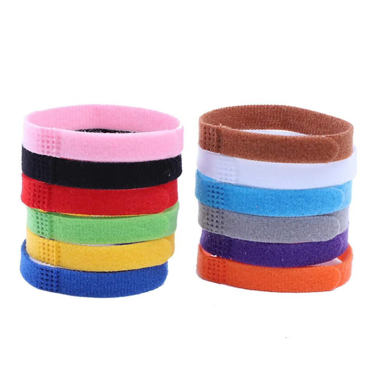 12pcs/Set Puppy Collars Adjustable Nylon Newborn Pet Color Collar Small Pet Dog Collars Cats Necklace Marker Rope Pet Supplies