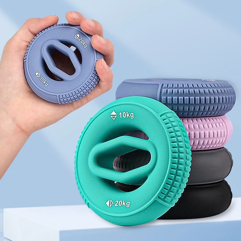

Silicone Hand Grip Strengthener 5-50KG Gripping Ring FingerTrainer Stretcher Relieve Wrist Pain
