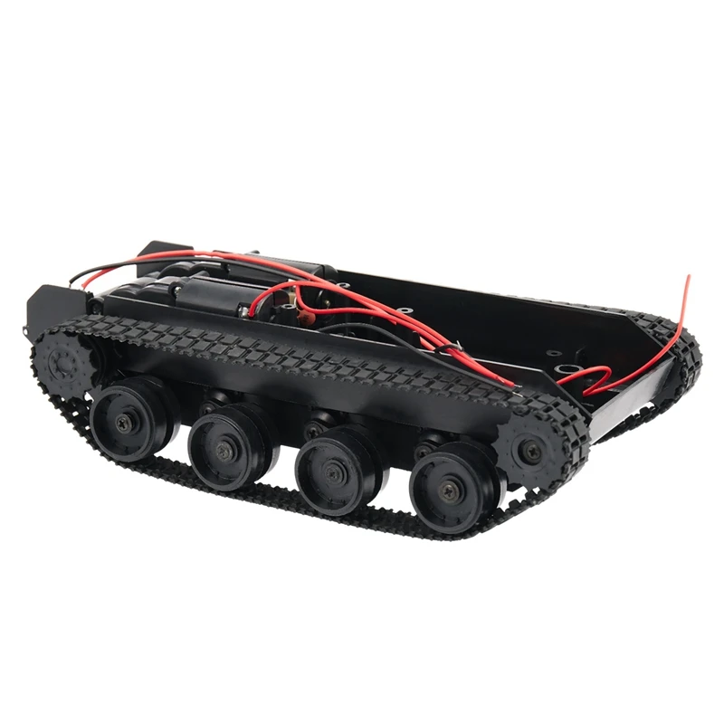 2X Rc Tank Smart Robot Tank Car Chassis Kit Rubber Track Crawler For Arduino 130 Motor Diy Robot Toys For Children