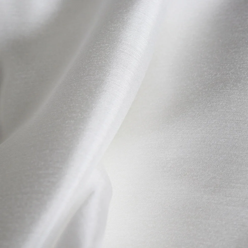 Artificial silk White Undyed  Habutai Fabric Pure Silk Transparent 6mm 140cm Pongee Fabric Use