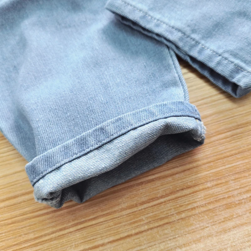 IENENS tuta per bebè Toddler Boy Jeans tuta abbigliamento pantaloni in Denim per neonato pantaloni lunghi per ragazza salopette blu chiaro