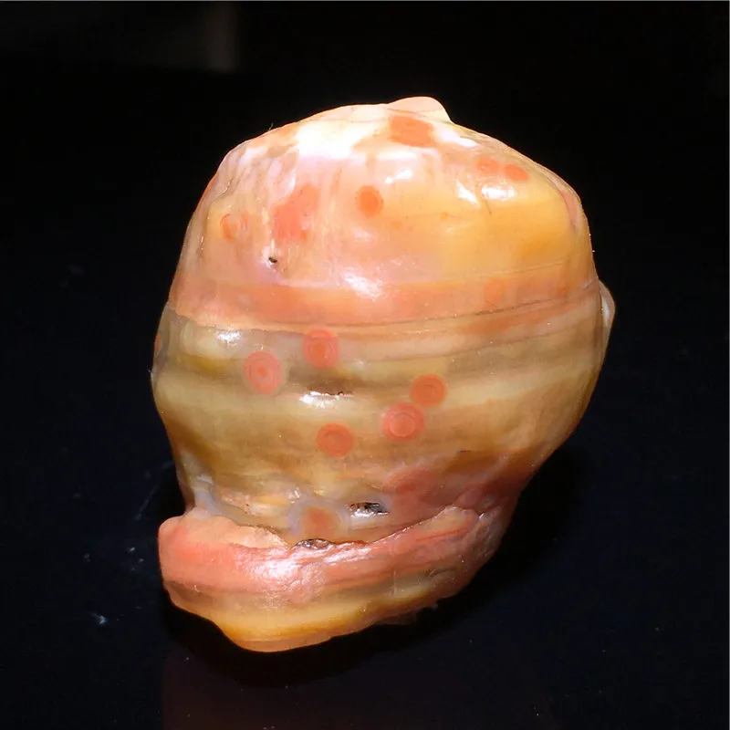 High-quality natural Alxa Gobi Desert grass flower agate mineral specimen pictographic handpiece ornaments crystals Ornament