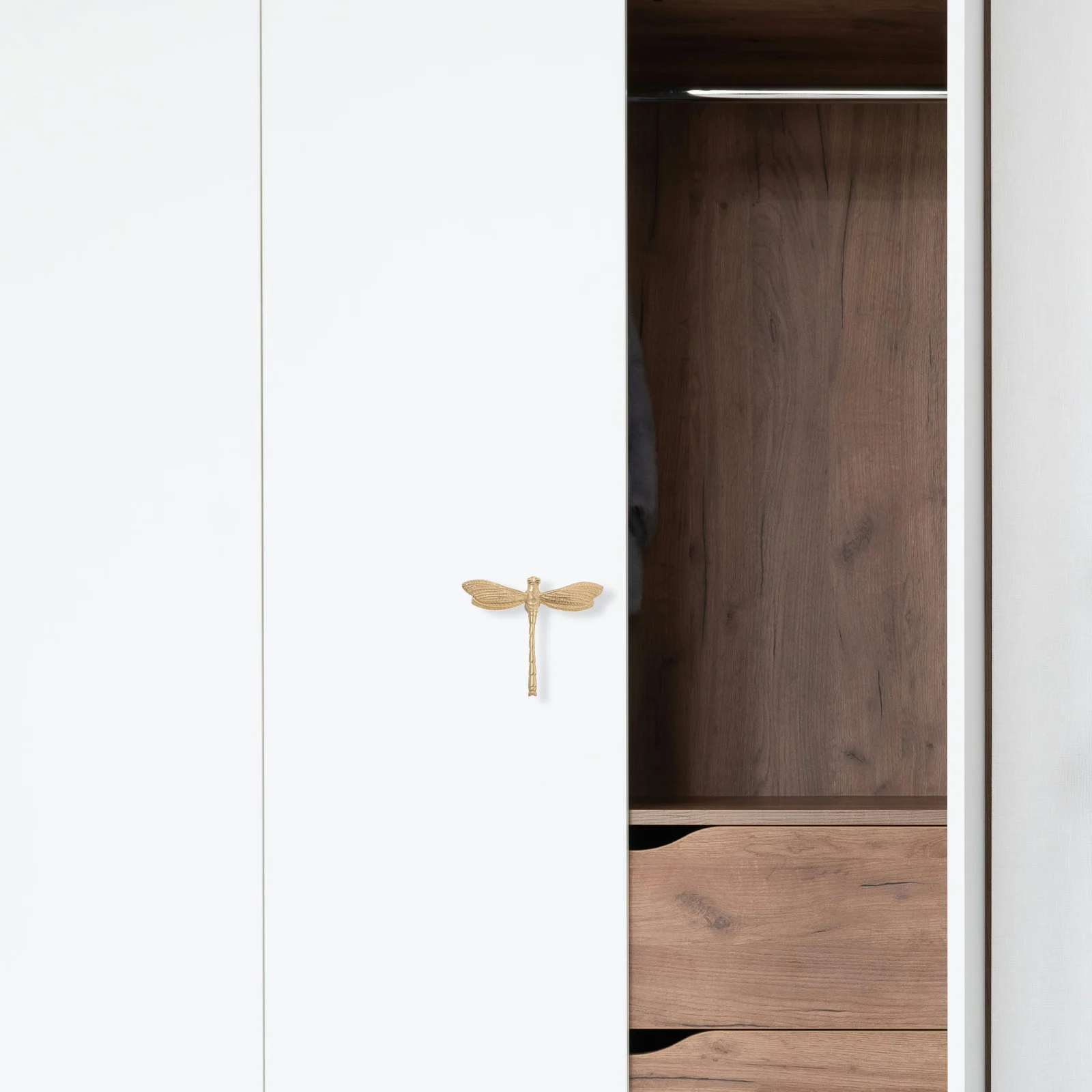 

Brass Dragonfly Cabinet Knob Decorative Drawer Pulls For Dressers Cabinets Drawers Furniture Handles Bronze Hardware