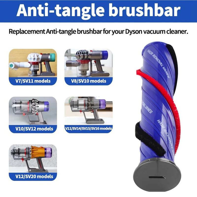 Direct Drive Anti-Winding Roller Brush For Dyson V11 V10 V8 V7 V12 SV10 SV11 SV12 SV14 SV30 Vacuum Cleaner Attachments