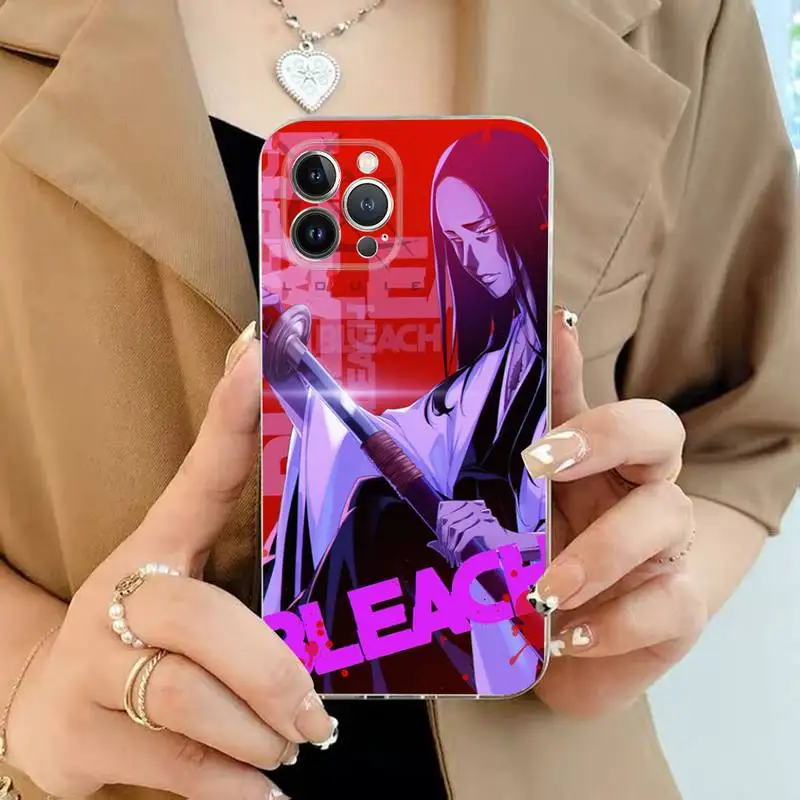 Unohana Retsu Bleach Japanese Anime Phone Case For iPhone XR X XS Max 14 13 Pro Max 11 12 Mini 6 7 8 plus SE 2020 Printing Cover