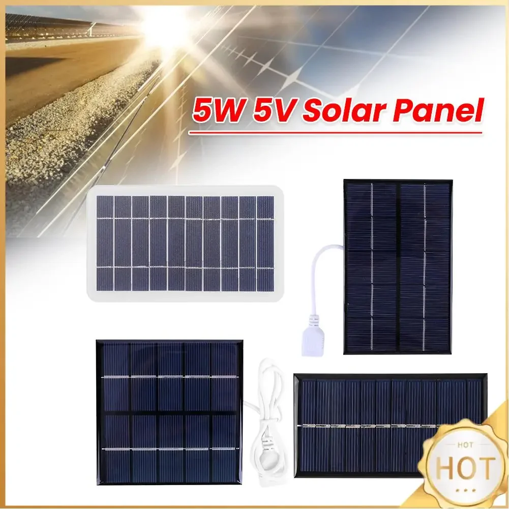 5W 5V Mini-Solarpanel Solarzellen DIY für Niedrigstrom-Elektrogeräte Lichtzelle für 3-5V Batterieladegerät
