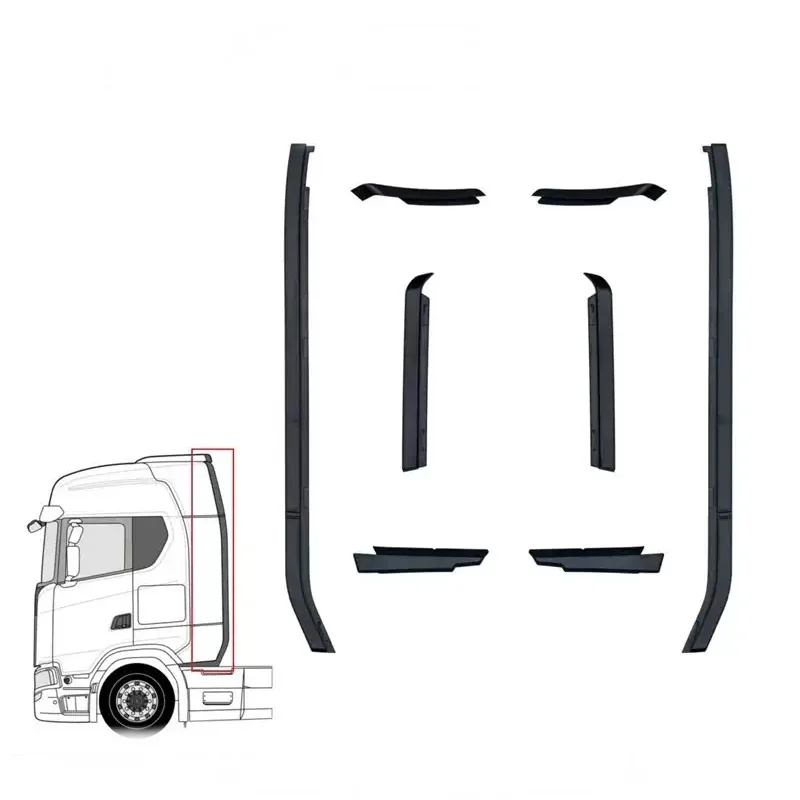 770S مركبة يتم التحكم بها عن بُعد 1/14 شريط حماية الكابينة لـ Tamiya 1/14 RC قطع غيار شاحنات جرار لملحقات SCANIA 770S 4x2 6x4 8x4