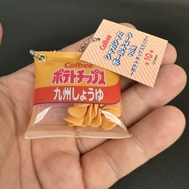 Japan Gashapon Figure Anime Cute Classic Potato Chips Miniature Model Keychian Action Figurine Capsule Toys Creative Gift