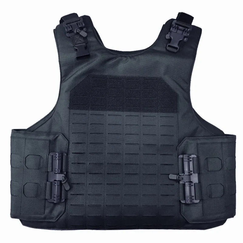 Quick Release NIJ IIIA Tactical Vest Outdoor Hunting Protective Shoulder Adjustable Airsoft Plate Carrier Combat Equipment