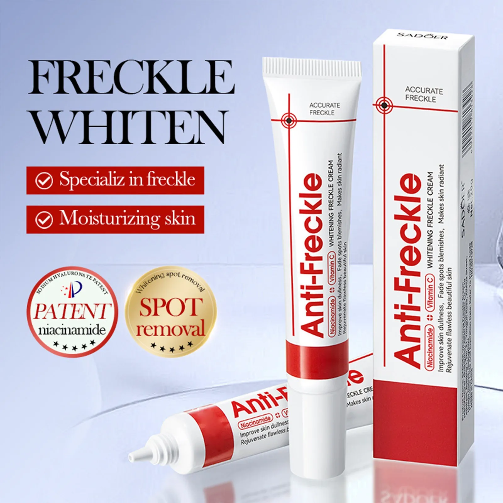 Crema para pecas no graso, crema blanqueadora para eliminar la pigmentación Facial, hidratante para eliminar las manchas oscuras del melasma en la cara