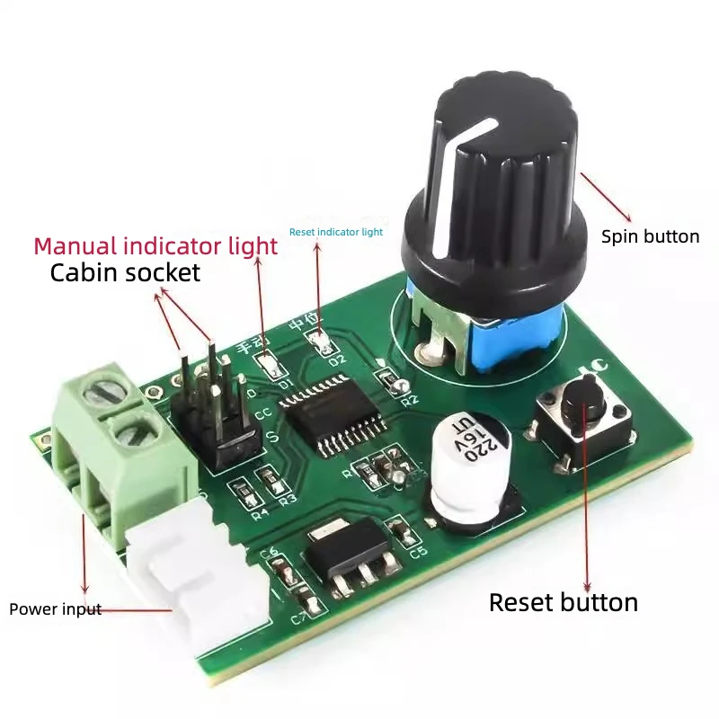 

Dual Channel Servo Controller Module Knob Potentiometer Serial Control Test Board for MG995 SG90 RC Servo