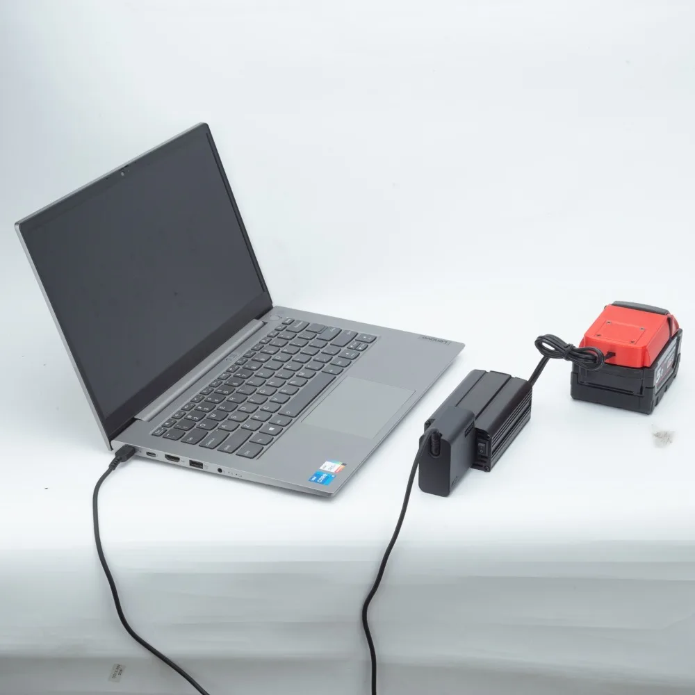 Imagem -04 - Inversor de Energia 200w para Íon de Lítio Milwaukee 18v 20vmax Inversor sem Fio Alimentado por dc 1521v para ac 110v com Usb Duplo 5v 2.4a