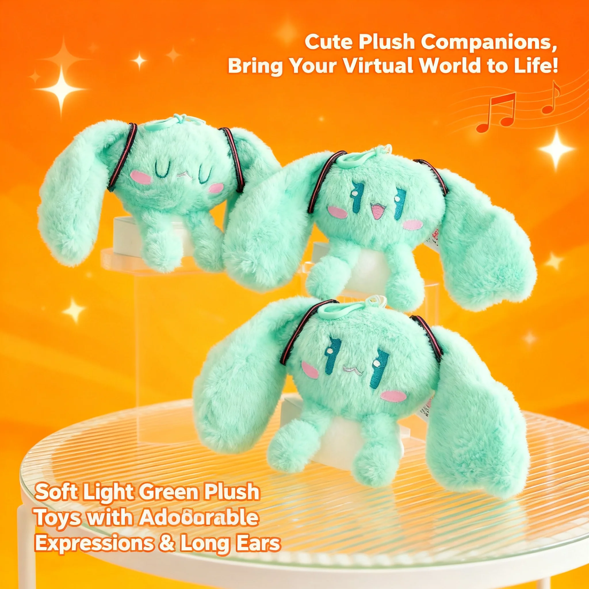 

Cute Hatsune Miku Plush Toy Keychain Anime Doll Stuffed Animal Gifts for Girls Kids Birthday Present Kawaii Japanese Character