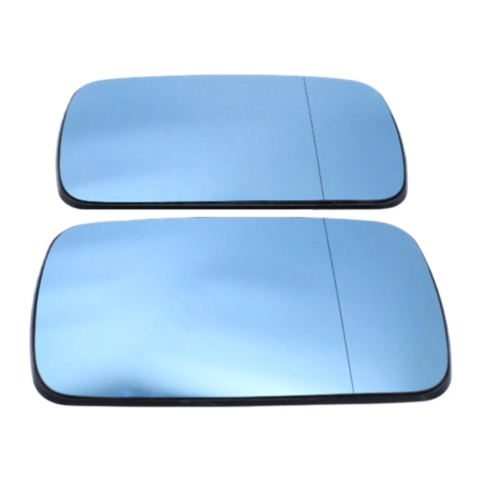 2x Mirror Glass Left Right Automotive Accessories Easy Installation Spare Heated Glass for BMW 3 Series E46 1998.02-2005.03