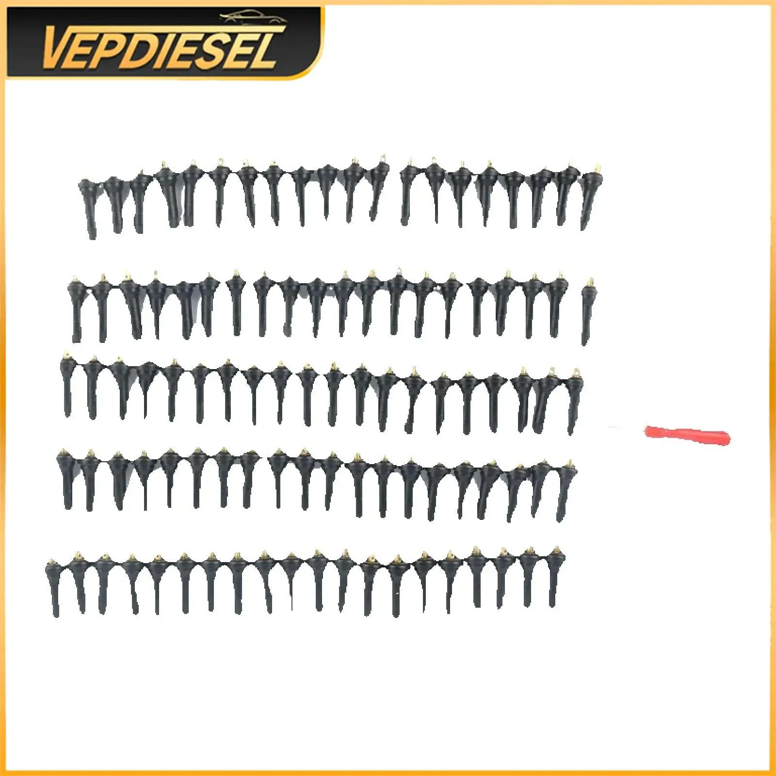 

100pcs TPMS Rubber Snap-in Tire Valve Stems 20008 17-20008 for Ford Chevy Chrysler Buick Subaru Lincoln Black 0.453in