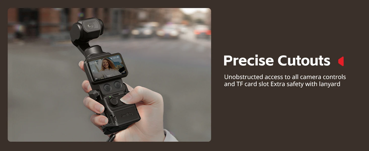 SmallRig Pocket 4 Alloy-Schutzkäfig für DJI Osmo Pocket 4 Erweiterungsadapter-Zubehör mit 1/4"-20 Positionierlöchern 6002 – Detail 6