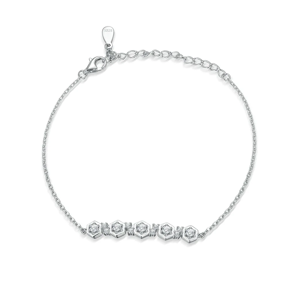 

Модный браслет из чистого серебра 925 пробы с покрытием из 18-каратного золота PT950, инкрустированный платиной и бриллиантами, нишевые ювелирные изделия высокого класса