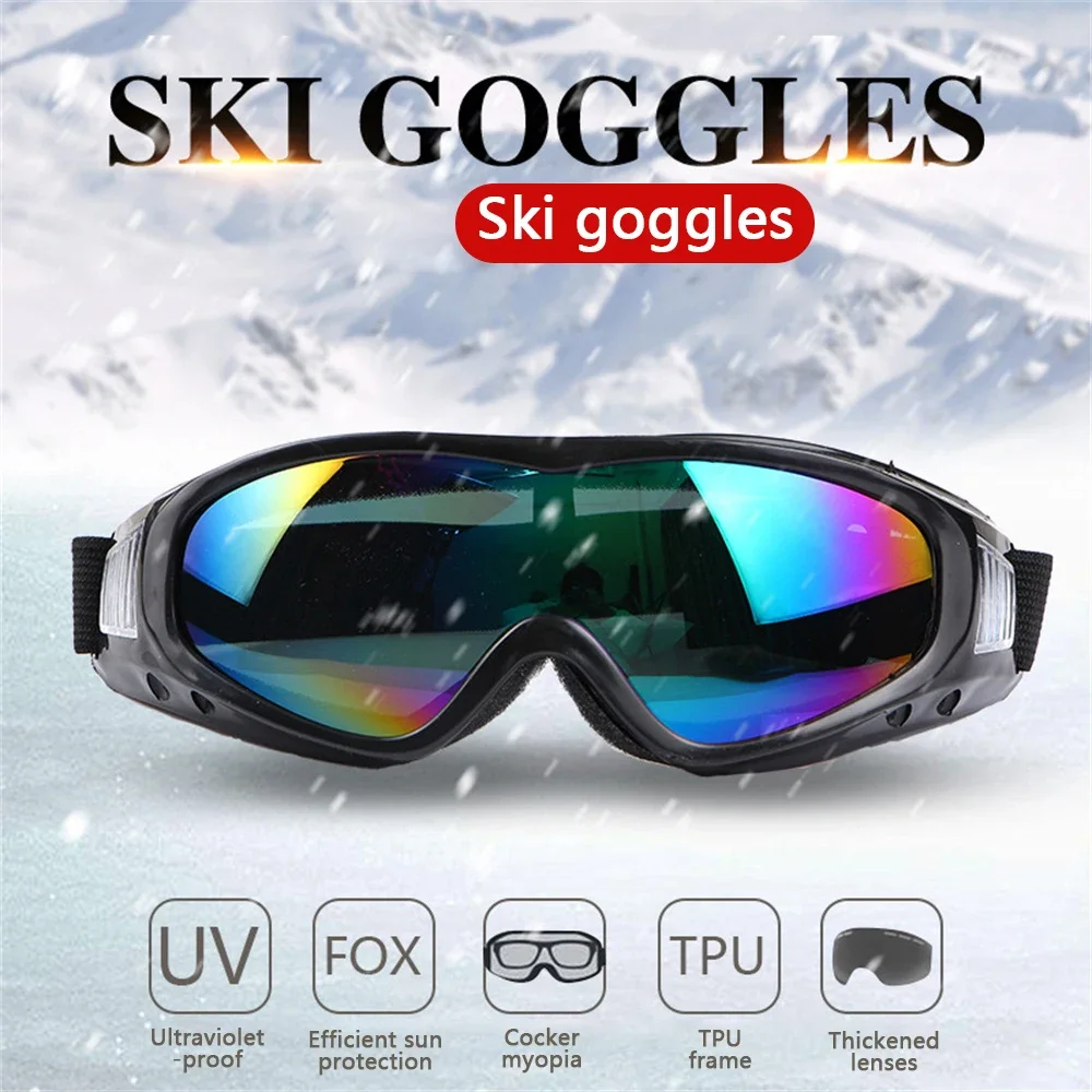 Men Cycling Sports Ski Goggles UV Protective Sunglasses Bicycle Anti-Glare Glasses Windproof Dustproof UV Protection Gears