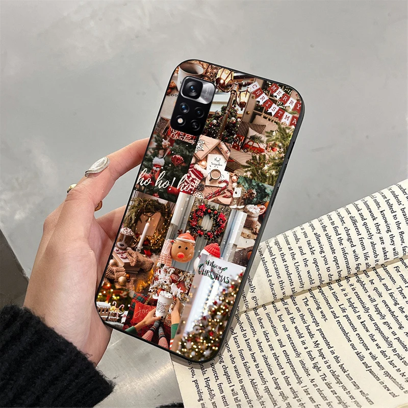 

Phone Case For Xiaomi Redmi note 14 Pro 14 13 12 11 10 Pro 14S 12S 11S Redmi 14C 13C 10 Cute Christmas Deer Tree