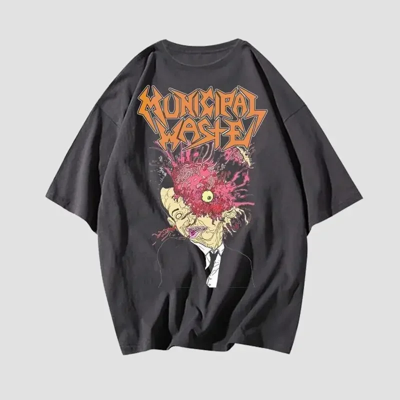 Municipal Waste rock band short sleeve black classic shirt KV28513