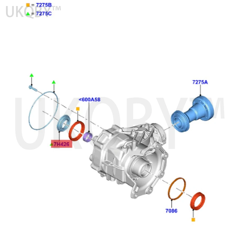 apply Yi hu 13. Do me st ic Ru ij ie Transfer case oil seal CN157H429AB