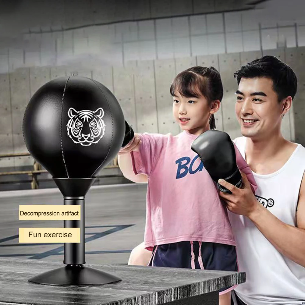 Desk Punching Bag Desktop With Suction Cup Table Boxing Exercising Children Speed Tool Stress Ball Adult Training Boxing