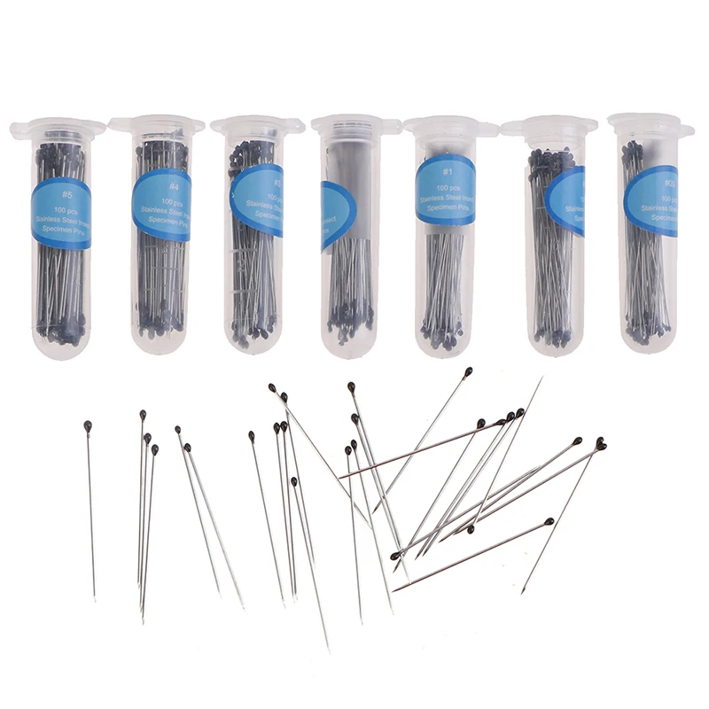 100pcs Stainless Steel Insect Pins Specimen Pins For School Lab Education Wholesale
