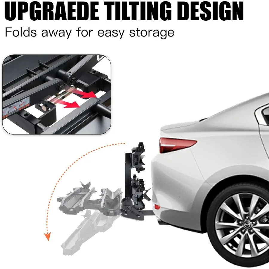 مجموعة توسيع حامل MagRack X1 MAX AddOn Ebike لرافعة 2 بوصة توسيع رف Ebike الفردي إلى سعة الدراجة المزدوجة المتوافقة مع M