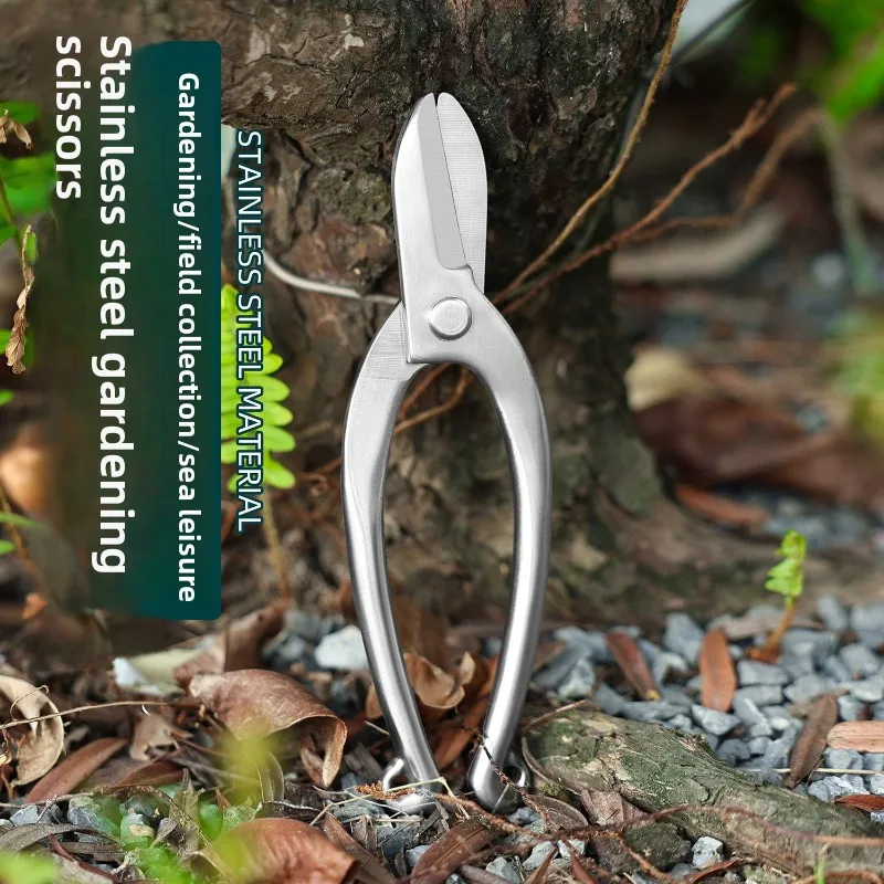 Stainless Steel Ikebana Scissors Pruning Shears Flower Arrangement Cutting Tool for Bonsai Garden