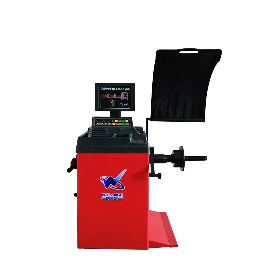 W-50pro Automatic  car wheel balancing machine  with Standard automatic start and stop protection cover