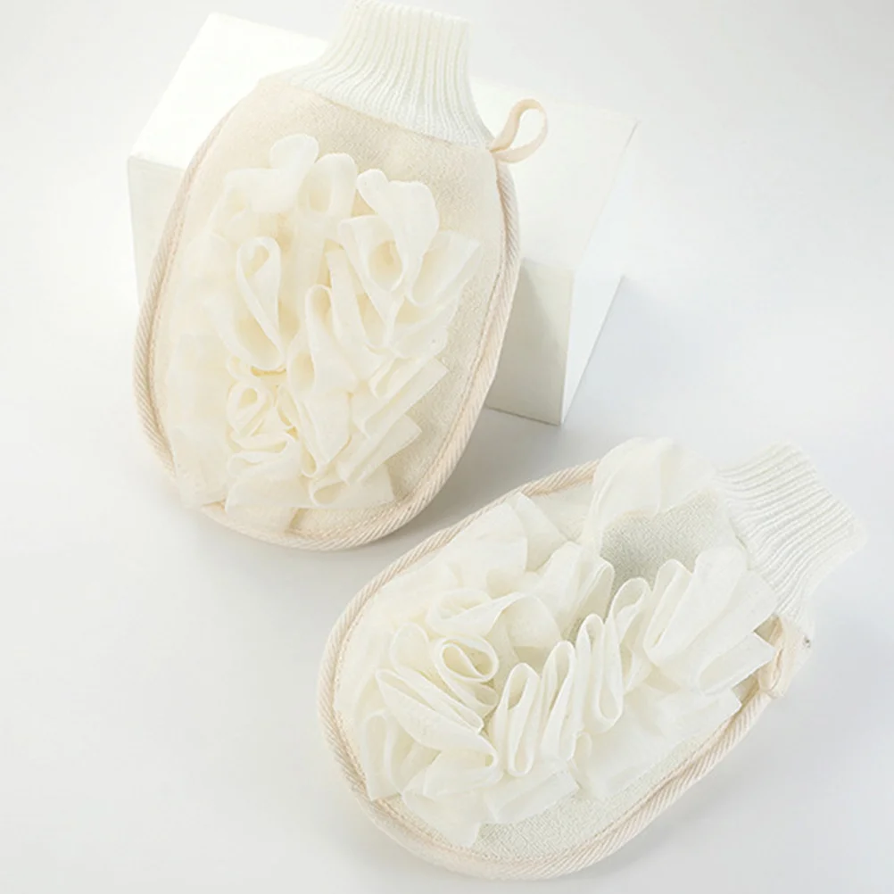 

Skin Scrubbing Glove Double Sides Shower Mitt Exfoliating Mitt Bath Gloves Back Scrubber Body Exfoliating Tool Bathing Supplies