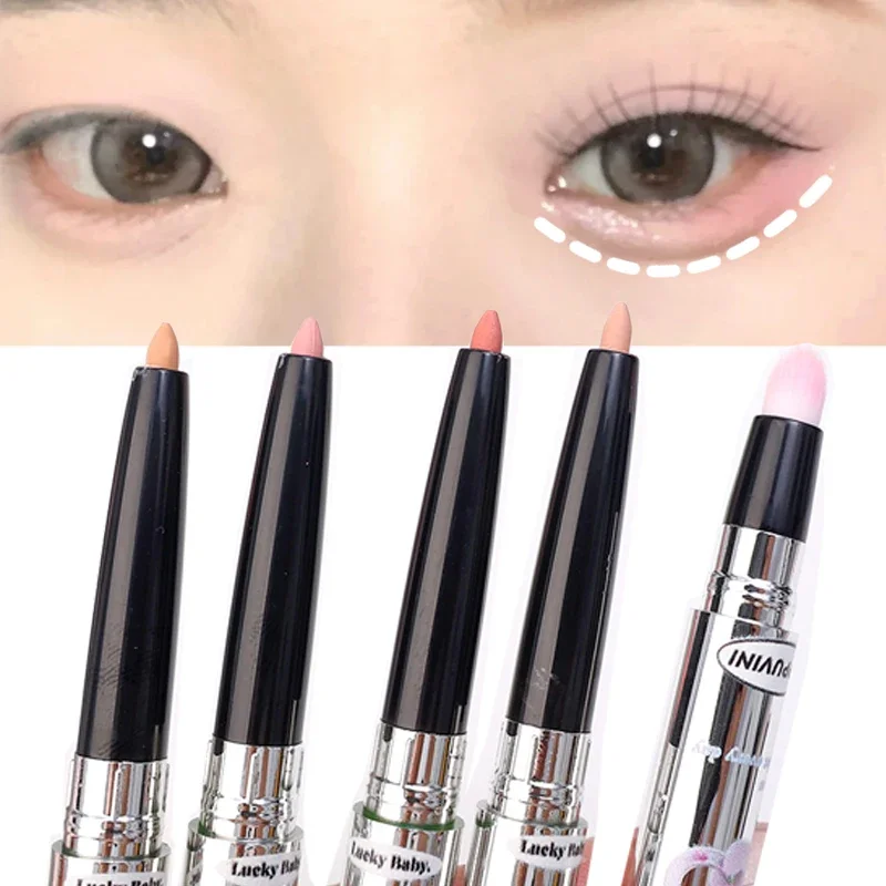 Double Ended Lying Silkworm Stick Matte Glitter Eyeshadow Pencil Mulitfuntional Highlighter Pen Nude Contour Eye Makeup Cosmetic