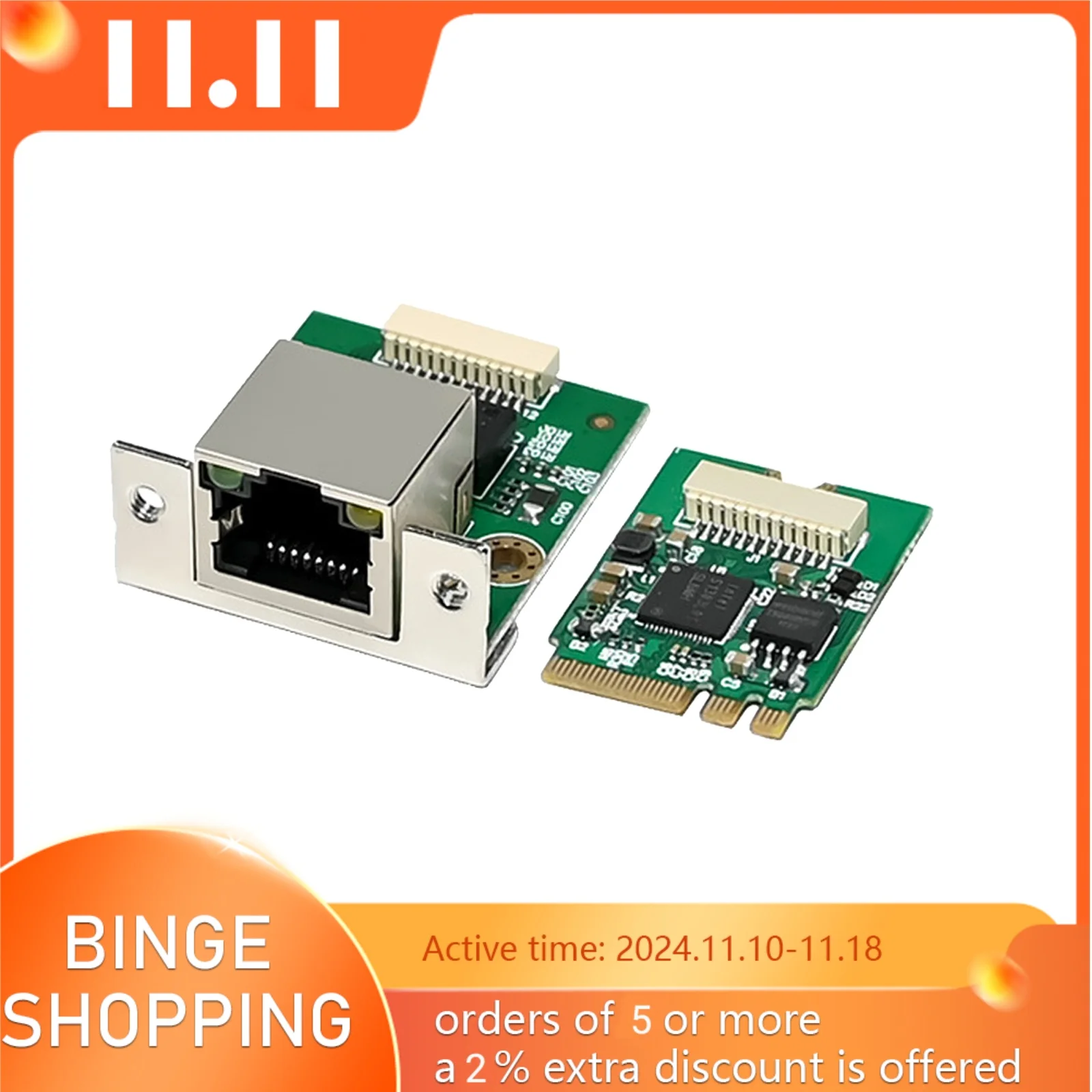 

M.2 A + E 2.5GbE Intel I226-V Ethernet NIC карта Multi-Gig 2,5G/1G/100M NGFF 2230